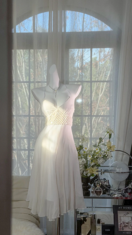Charming White Chiffon V Neck A Line Short 8th Grade Homecoming Dress Mini Birthday Dress D2528