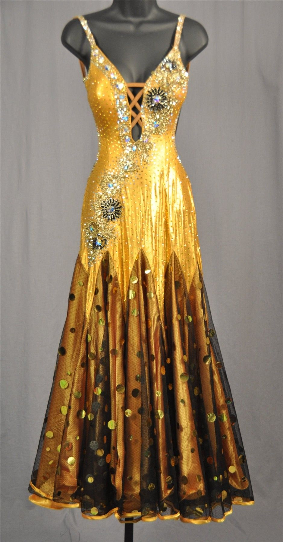 Gorgeous Yellow Sleeveless Sequin Beaded Mermaid Long Party Dress Evening Gown D1948