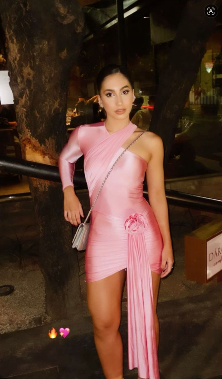 Sexy Pink Satin Bodycon Mini Birthday Dress,Short 7th Grade Homecoming Dress D3568