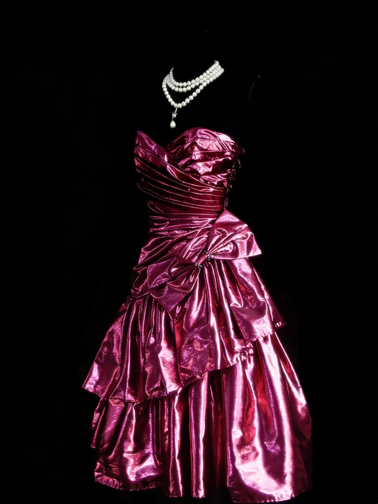 Retro Ball Gown Pink Sweetheart Short 18th Birthday Dress Homecoming Dresses D4259