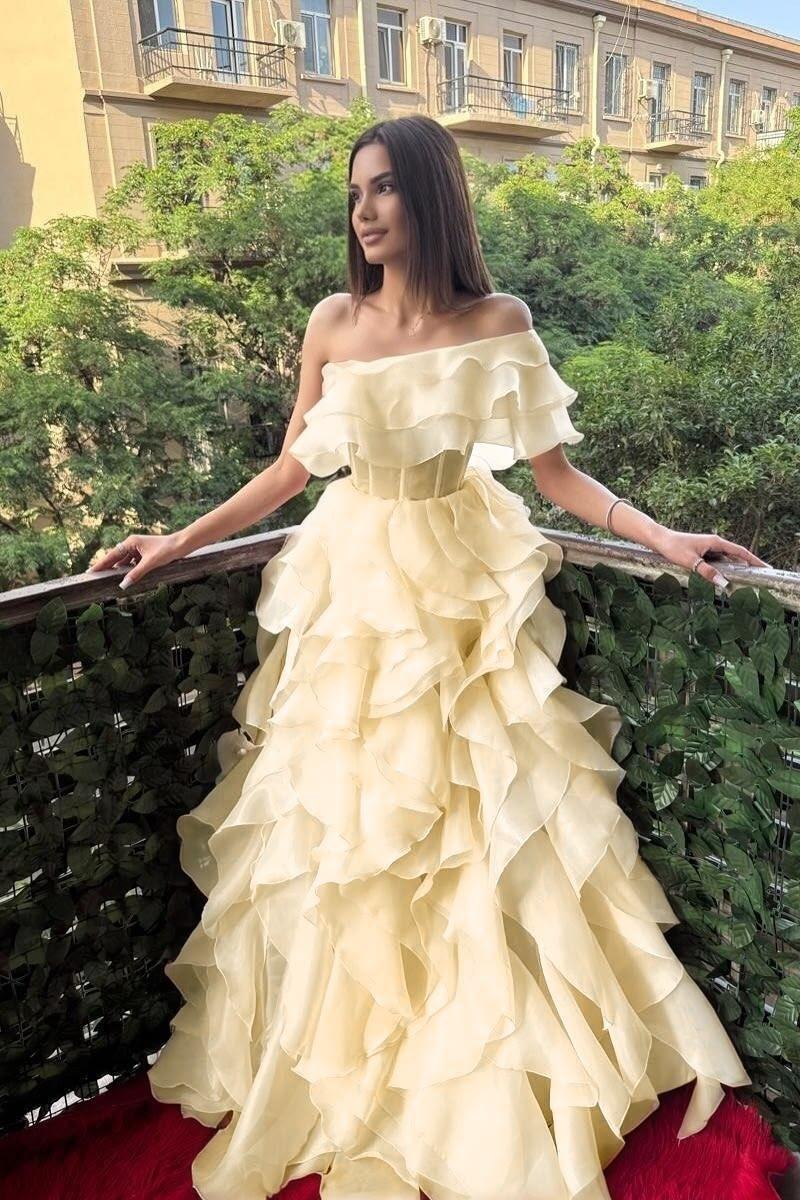Elegant One Shoulder Pink Chiffon Ruffle Long Birthday Prom Dress Party Gown D4486