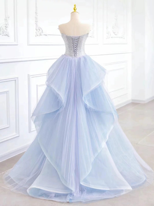Pretty Mermaid Sweetheart Sequin Long Prom Dress Evening Dress Formal Dress SD2131