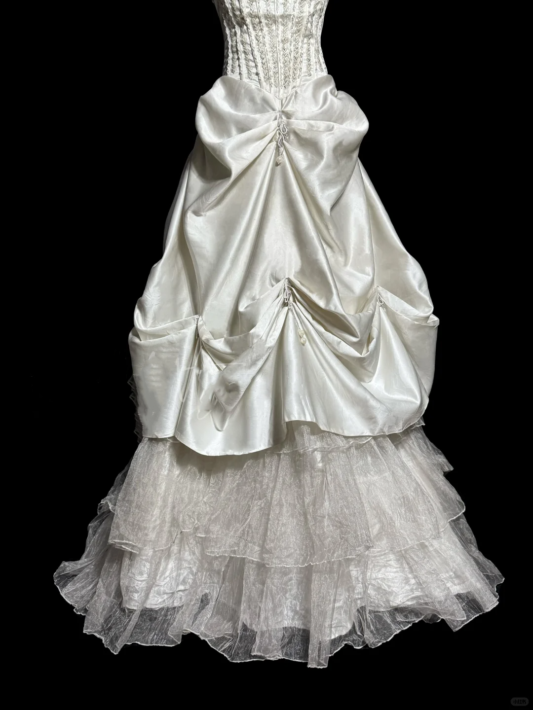 Chic Ball Gown Strapless Taffeta Ivory Long Wedding Dress Bridal Dresses SD2920