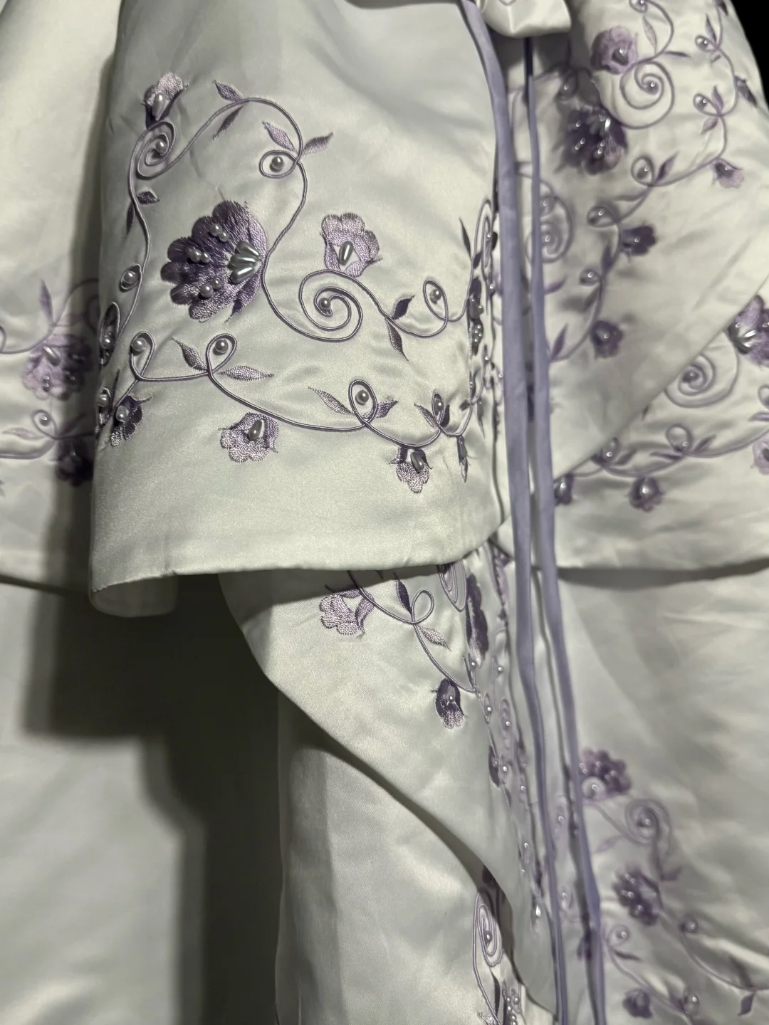 Aesthetic Ball Gown Off The Shoulder White Prom Dress Ruffle Long Party Dress SD2927