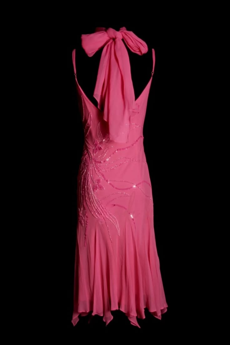 Charming Pink Chiffon Sequin Beaded Mermaid Party Dress,Spaghetti Straps Long Evening Dress D3435