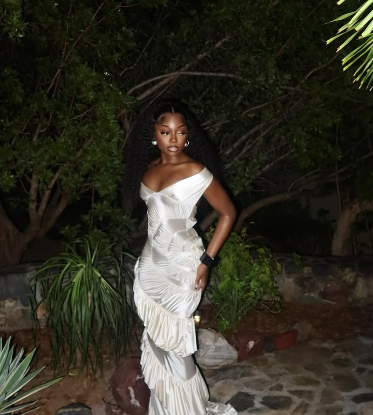 Glamorous Off The Shoulder Ivory Satin Pleated Ruffles Mermaid Long Party Dress Prom Gown D4811