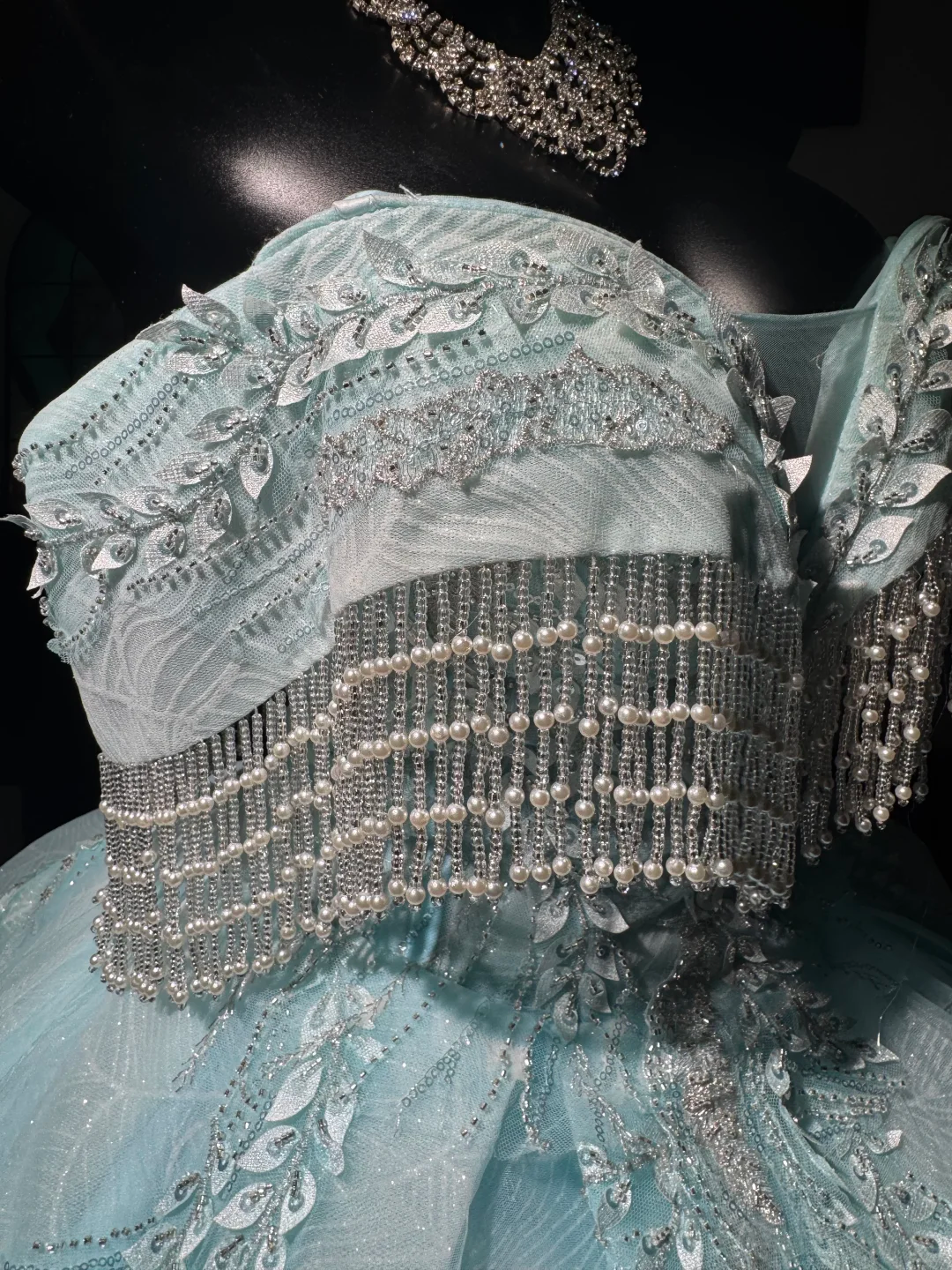 Glamorous Off The Shoulder Tulle Sequin Beaded A Line Homecoming Dress,Blue Mini 16th Birthday Outfits D3020