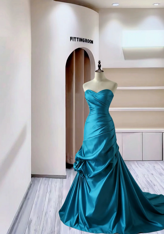 dressed colossal blue crab SATIN DRESSES – SweetDress
