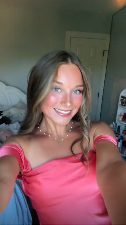 Elegant Off The Shoulder Satin Short Prom Dress,Watermelon Pink Mini Homecoming Dress D3458