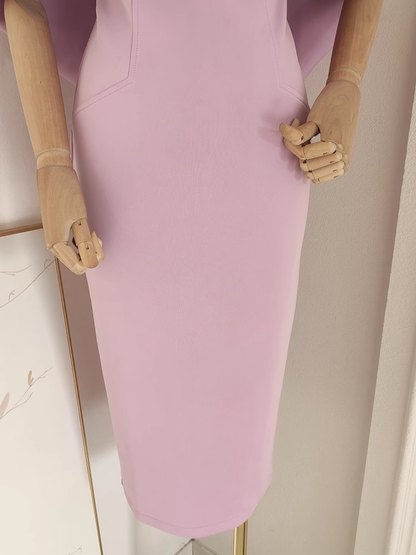 Sexy A line Off The Shoulder Lilac Vacation Dress Satin Women Dresses SD172