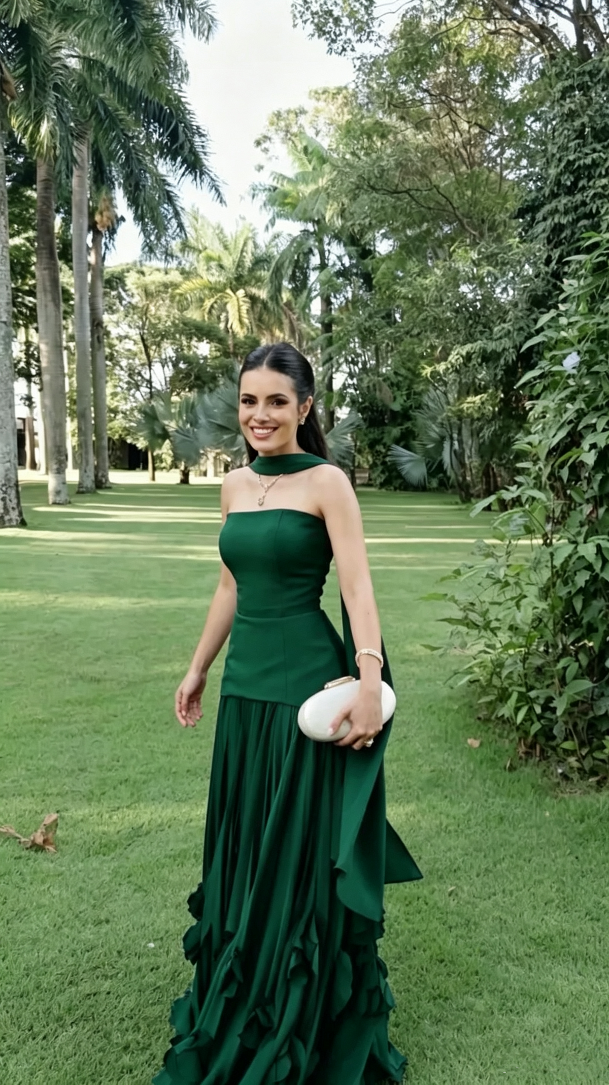 Charming Strapless Satin Long Wedding Guest Dress,Purple Long Party Dress D3446