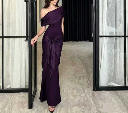 Black Off The Shoulder Long Mermaid Party Dress Prom Dress S195