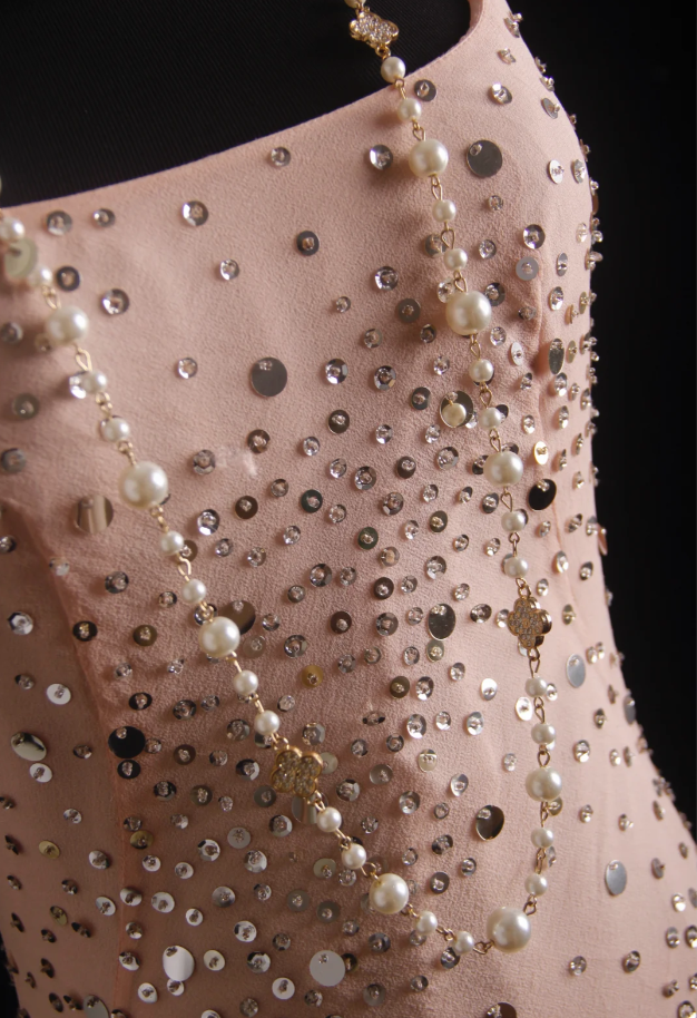 Sparkly Spaghetti Straps Pink Sequin Mermaid Long Party Dress Formal Birthday Prom Dress Evening Dress D2004