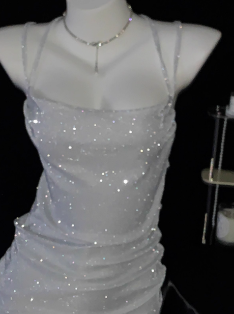 Sexy Straps Lilac Backless Short Cocktail Dress Short Sheath Homecoming Dress S671