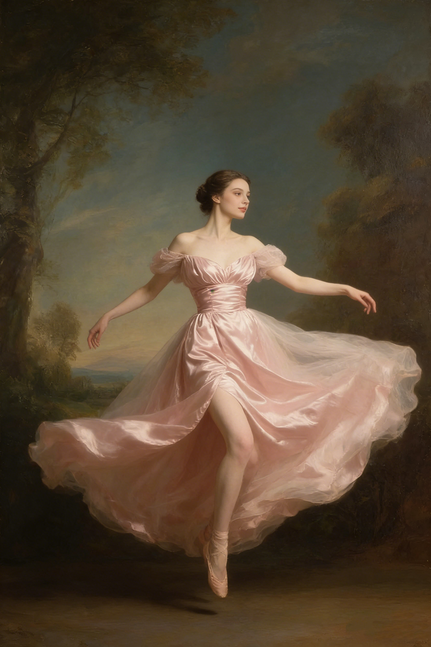 Classy Off The Shoulder Satin Tulle Slit Long Wedding Guest Dress Formal Evening Dress D1962