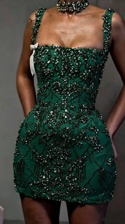 Luxury Sheath Square Neck Gold Short Formal Grade Homecoming Dresses Gold Cocktail Dress S337