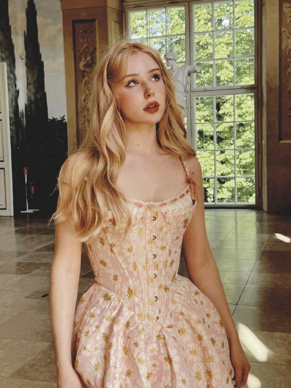 Pretty Spaghetti Straps Pink Satin Printed Floral Short 20th Birthday Outfits Homecoming Dress D523