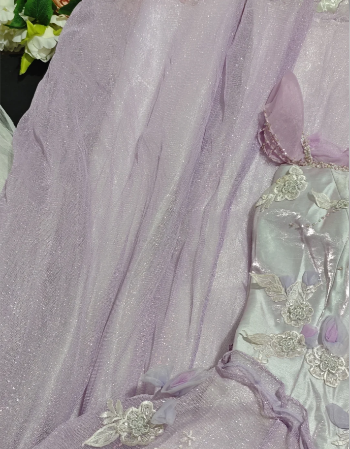 Beautiful Off The Shoulder Birthday Quinceanera Dress Purple Tulle Sequin Appliques Ball Gown Sweet 16 Dress D2376
