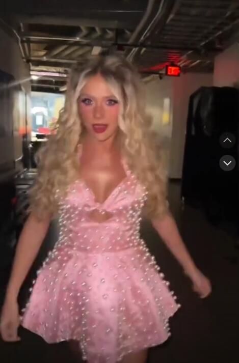 Elegant Pink Satin Pearls A Line Short Homecoming Dress,Halter Short Party Dress D4307