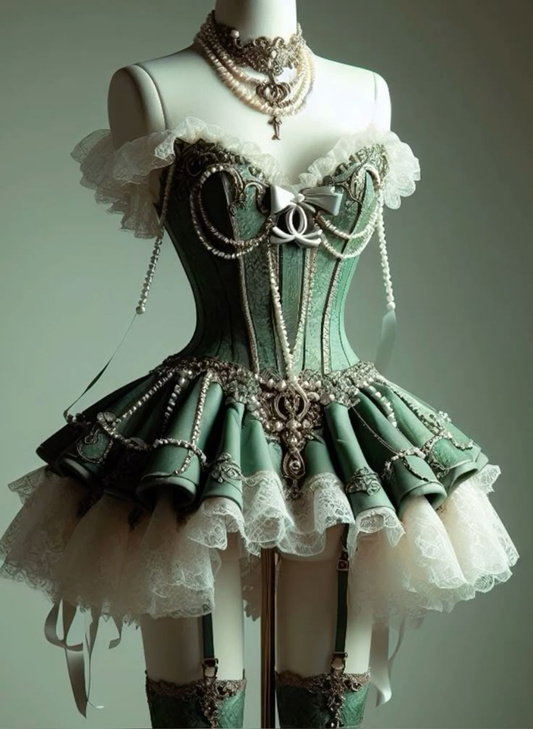 Cute Off The Shoulder Satin Lace Beaded Short Party Dress Green A Line Mini Birthday Outfits S818