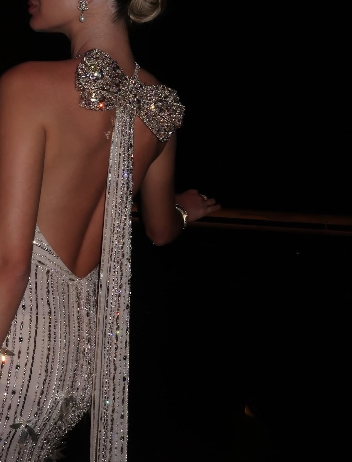 Elegant Light Champagne Tulle Beaded Mermaid Party Dress,Halter Backless Long Evening Dress D3597