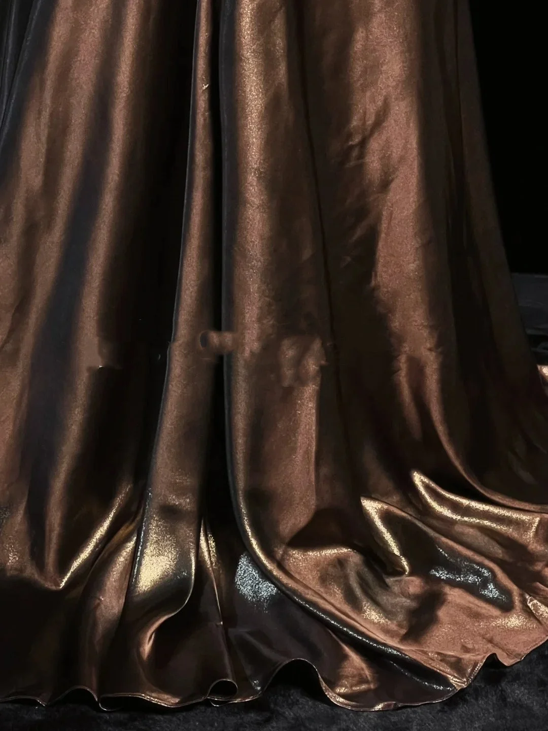 Vintage Brown Mermaid Halter Satin With Beaded Gem Long Prom Dresses Party Dress D4429