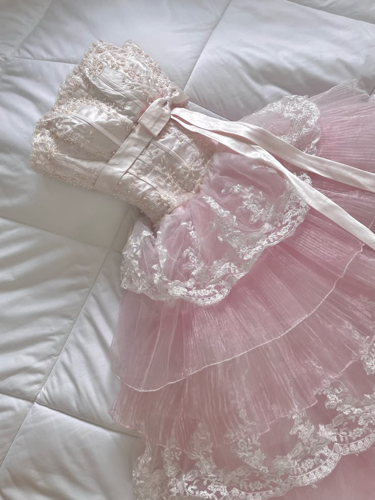 Pretty Strapless Tulle Lace Layered Long Prom Dress,Pink Long Party Dress D4005