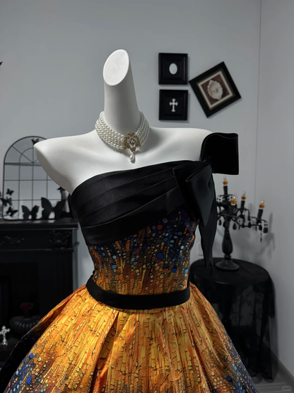 Chic Strapless Satin Short Party Dress Homecoming Dress D4711