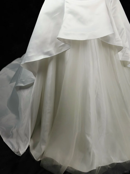 Retro Sleeveless White Tulle Satin Beaded Mermaid Long 20th Birthday Dress Evening Dress D2520