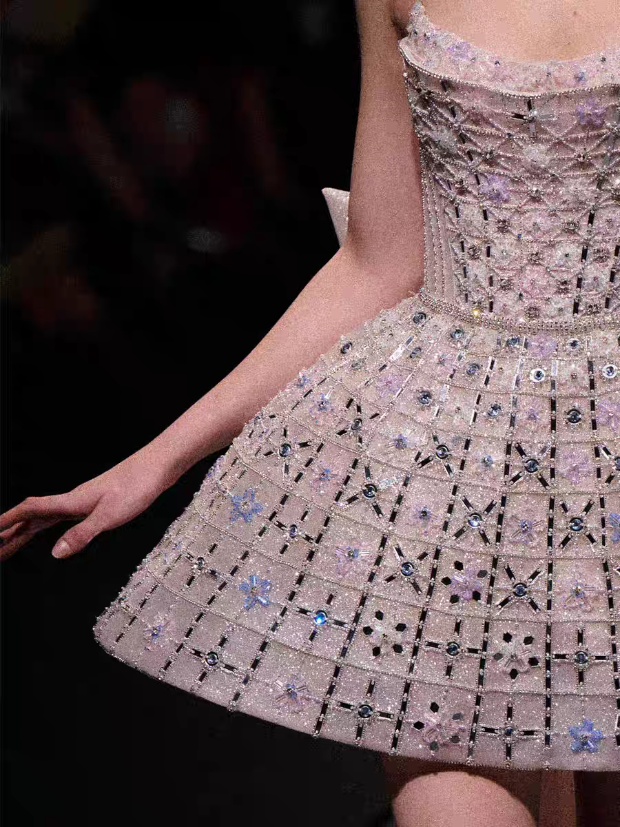 Glitter Strapless Tulle Beaded Mini Birthday Dress Pink Homecoming Dress With Bow S257