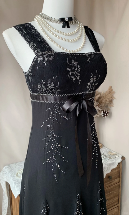 Gorgeous Black Lace Chiffon Beaded Short Homecoming Dress Mini Birthday Dress D3183