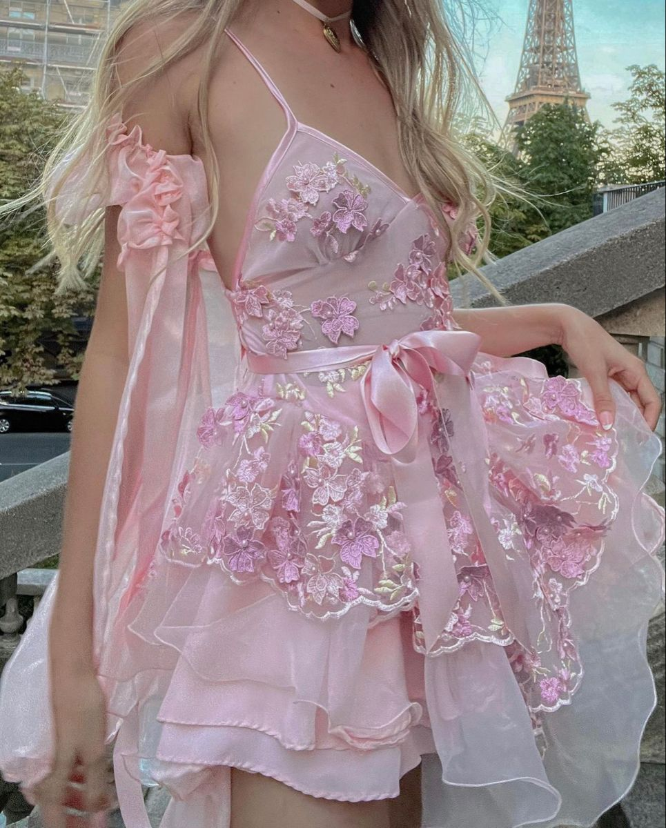 Classy Spaghetti Straps V Neck Pink Lace Appliques Formal Short Homecoming Dress Birthday Outfits D503