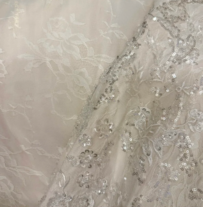 Pretty Strapless White Lace Sequin Beaded Mermaid Long Evening Dress Formal Birthday Birthday Prom Dress Party Gown D2048