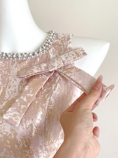 Pretty Pink Sleeveless Satin A Line 15th Birthday Outfits Short Graduation Homecoming Dress D3133