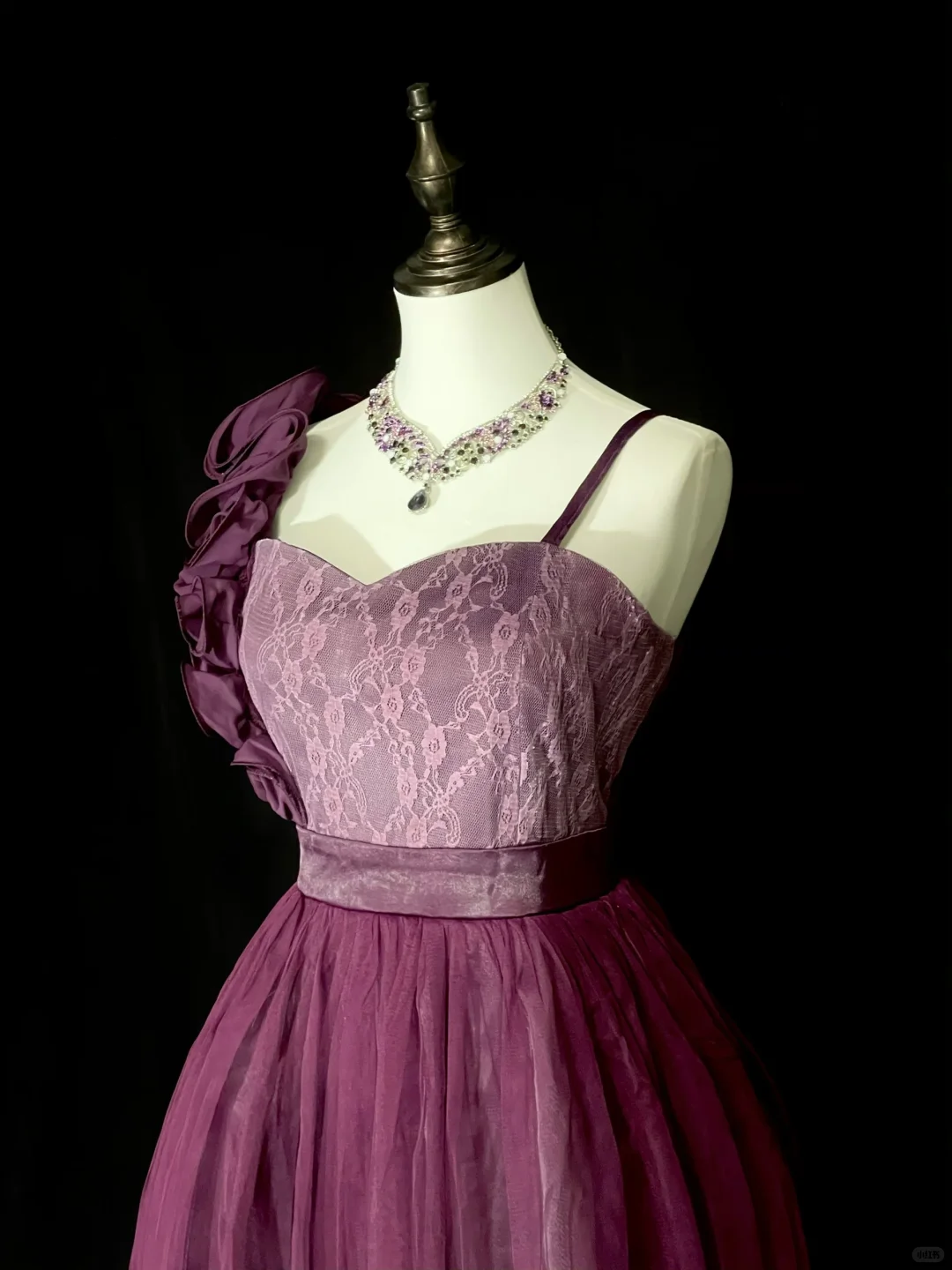 Pretty Purple Tulle Lace A Line Short 8th Grade Homecoming Dress Birthday Dress D4071