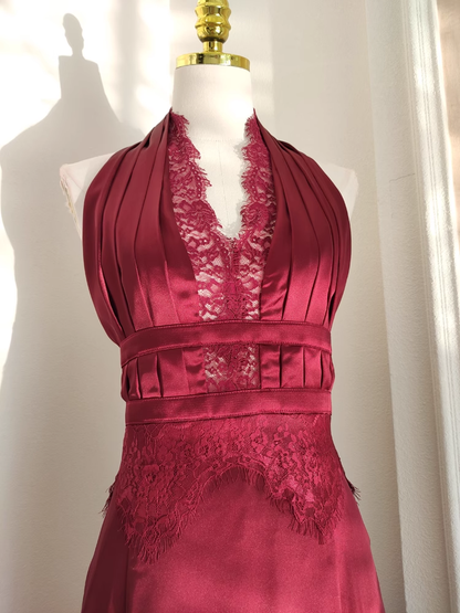 Sexy Sheath V neckline Satin Homecoming Dresses Burgundy Birthday Outfits SD375