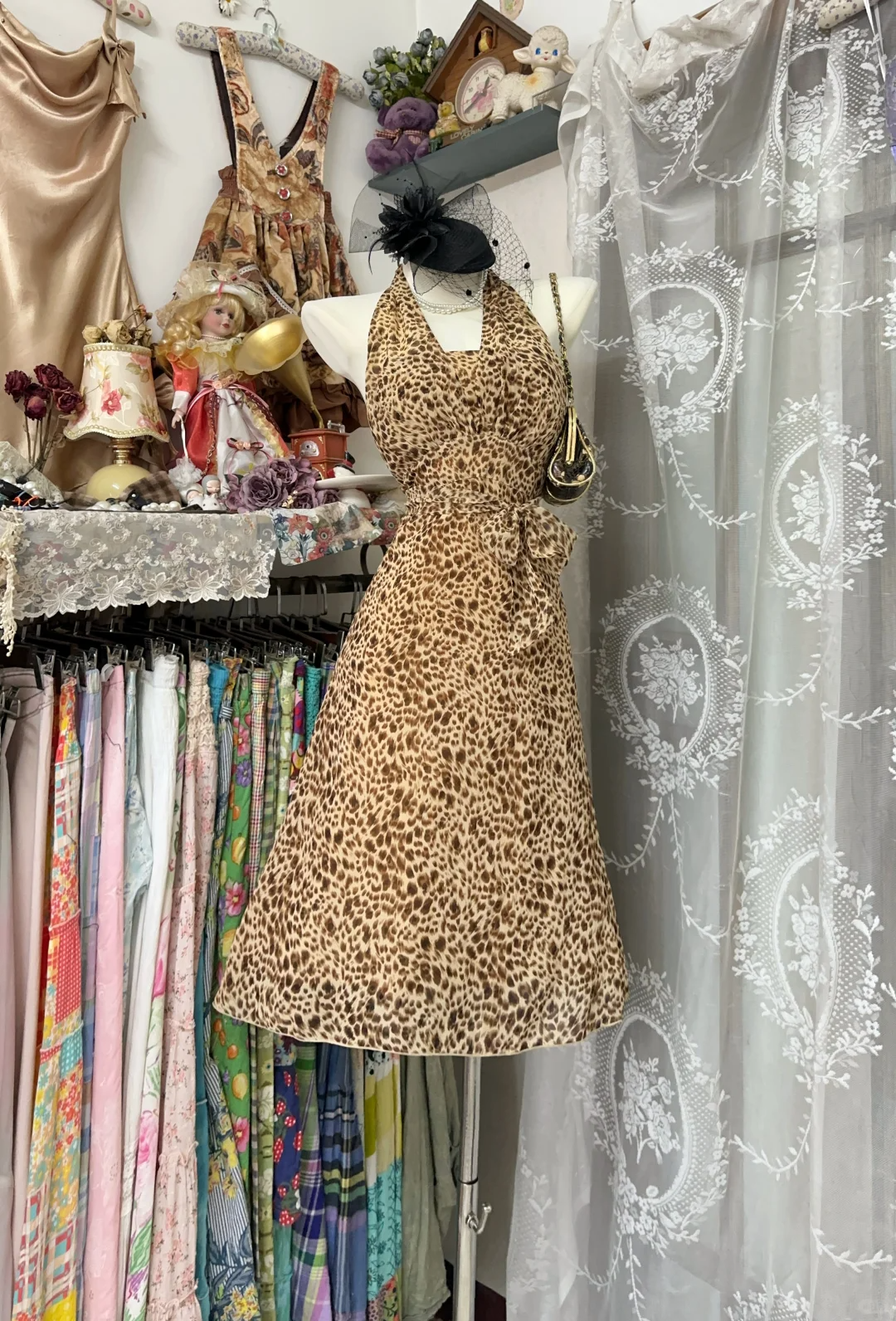 Vintage Halter V Neck Homecoming Dress Cocktail Dress S502