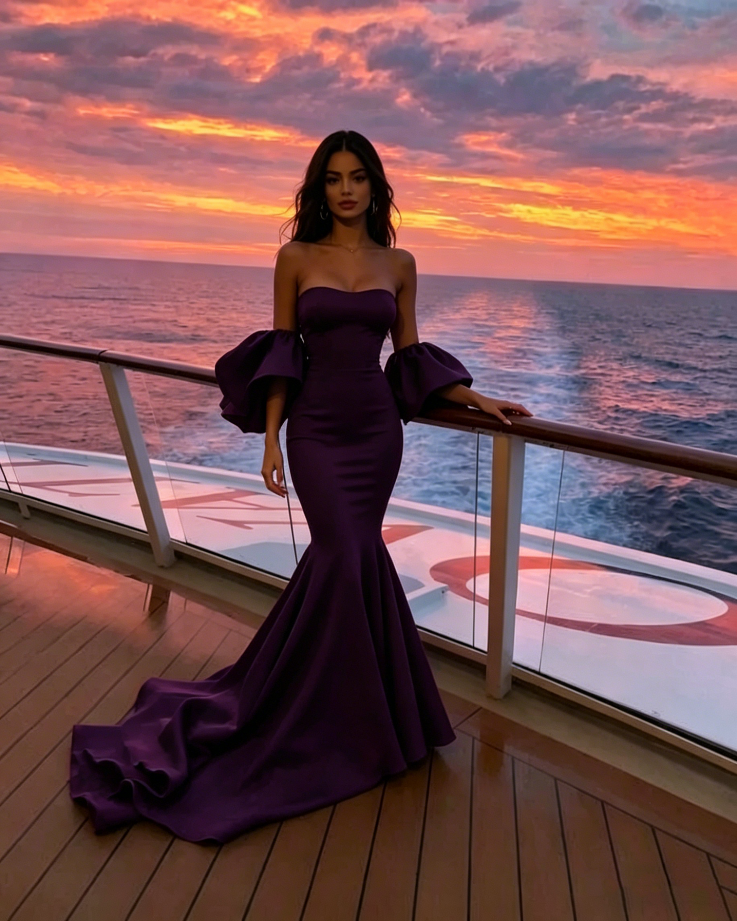 Sexy Mermaid Strapless Satin Burgundy Prom Dresses Long Party Dress SD2235