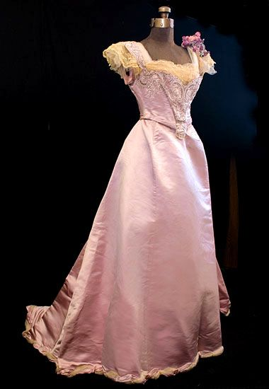 Retro Pink Lace Satin Mermaid Prom Dress Long Birthday Party Gown D1236