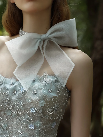 Classy Light Blue Sweetheart Sequin Beaded Sheath Short Party Dress Cocktail Dress Formal Graduation Homecoming Dress D157