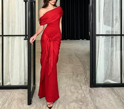 Black Off The Shoulder Long Mermaid Party Dress Prom Dress S195