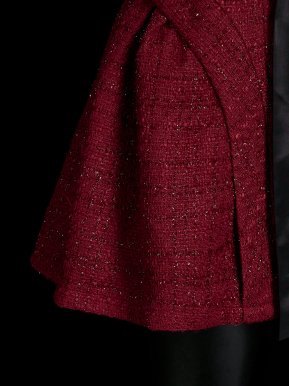 Unique Burgundy Sweetheart Neck A Line Short Birthday Dress Vacation Dress D467