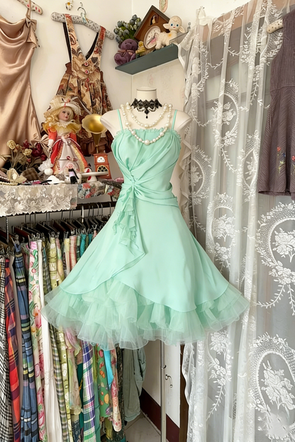 Vintage Fashion Ball Gown Navy Blue Short Length Homecoing Birthday Dress Cocktail Dresses SD1891