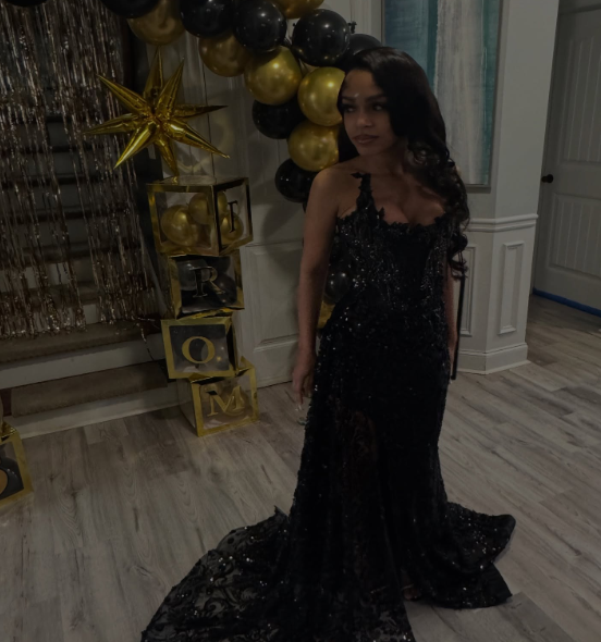 Gorgeous Black Lace Beaded Mermaid Slit Evening Dress Prom Gown S202 SweetDress Gorgeous Black Lace Beaded Mermaid Slit Evening Dress Prom Gown S202 SweetDress
