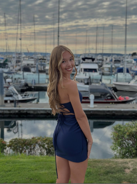 Classy Navy Blue Strapless Satin Short Homecoming Dress,Backless Short Party Gown D3395