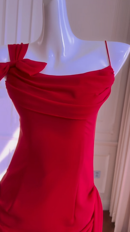 Sexy Red Chiffon Sheath Short Graduation Homecoming Dress Cocktail Dress D2949