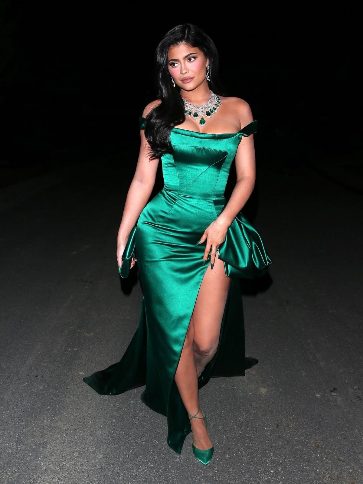 Stylish Off The Shoulder Satin Slit Mermaid Party Dress Green Long Prom Dresses D5161