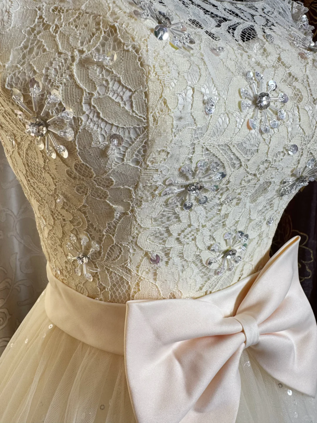 Sweet Lace Tulle Sleeveless A Line Short Homecoming Dress Formal 20th Birthday Outfit With Bow D730