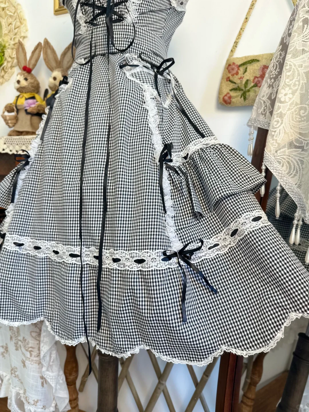 Cute Gray Lace Satin A Line Short Prom Dress Formal Homecoming Dress D313