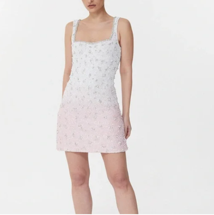 Gorgeous Sheath Square Neck Sequin Short Homecoming Dress Cocktail Dress  S336